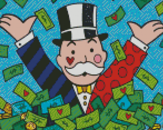 Mr Monopoly Diamond Painting Diamondpaint Pro