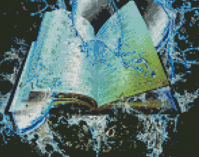 Water And Books Diamond Painting Diamondpaint Pro