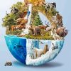 Animals Globe Diamond Painting