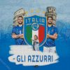 Azzurri Football Team Diamond Painting