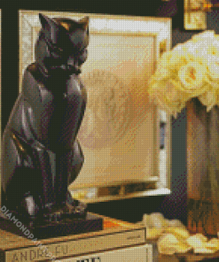 Black Art Cat Diamond Painting
