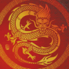 Chinese Circular Dragon Diamond Painting