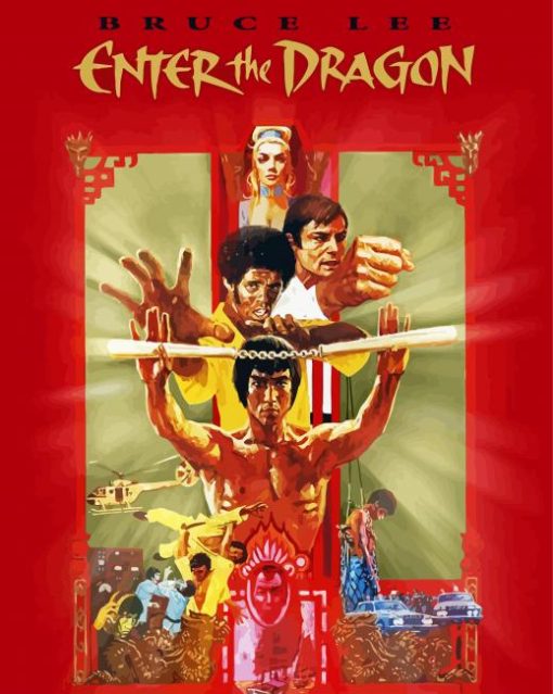 Enter The Dragon Poster Diamond Painting