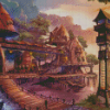 Fantasy Land Village Diamond Painting