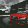 Grey And Red Audi A4 Diamond Painting