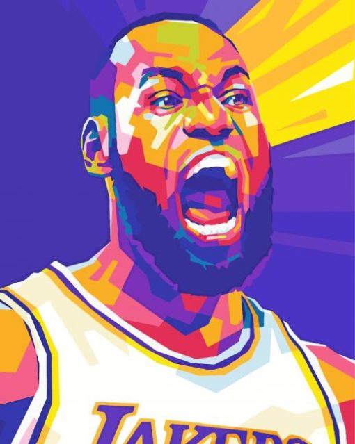 Lebron James Diamond Painting