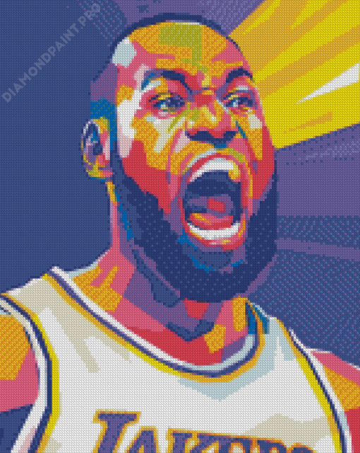 Lebron James Diamond Painting