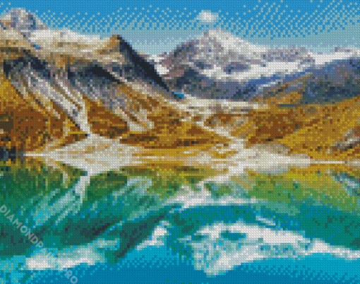 June Alaska Water Reflection Diamond Painting