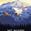 Mt Baker Poster Art Diamond Painting