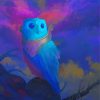 Mystic Blue Owl Diamond Painting