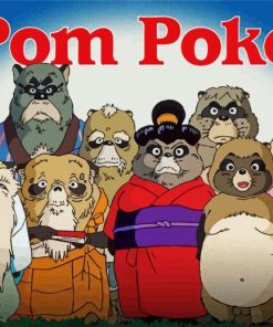 Pom Poko Animation Poster Diamond Painting