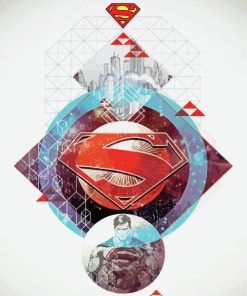 superman Symbol Diamond Painting
