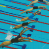 Swimming Competition Pool Diamond Painting