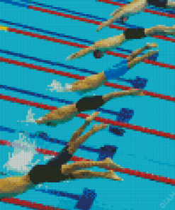 Swimming Competition Pool Diamond Painting