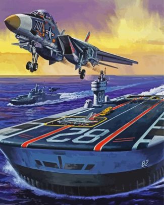 The Aircraft Carrier Diamond Painting