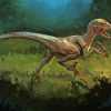 Velociraptor Illustration Diamond Painting