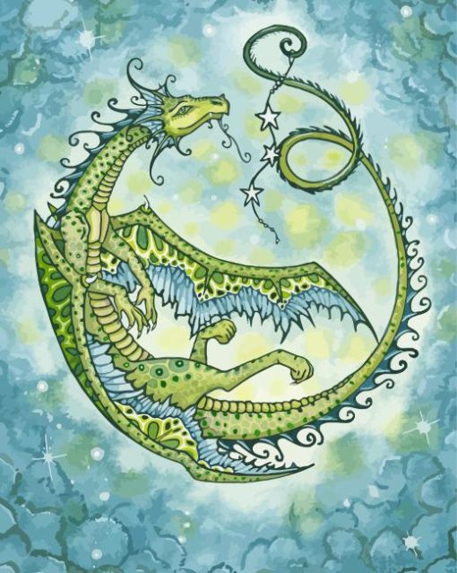 Circular Dragon Art Diamond Painting