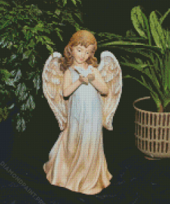 Angel Holding Dove Diamond Painting