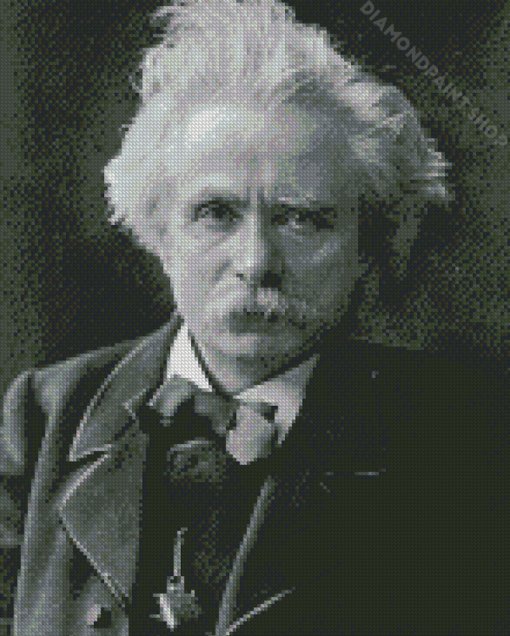 Monochrome Edvard Grieg Diamond Painting