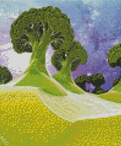 Broccoli Trees Art Diamond Paintings
