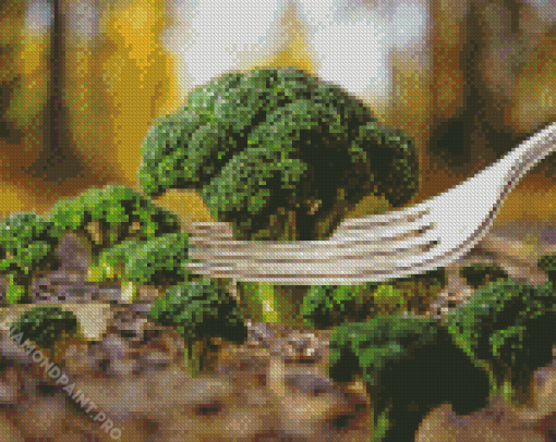 Broccoli Vegetable Diamond Painting