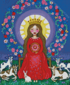 Capricorn Zodiac Queen Diamond Painting