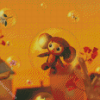 Cheburashka Animation Diamond Painting