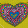 Mandala Heart Diamond Painting