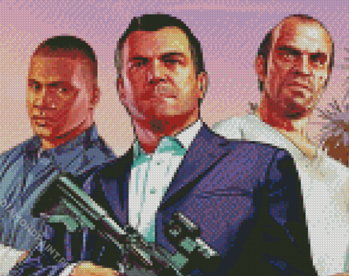 Grand Theft Auto Game Diamond Painting