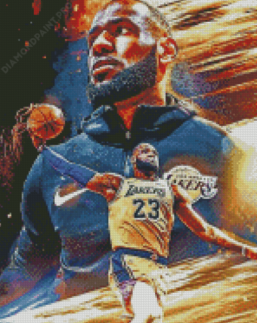 Lebron James Poster Diamond Painting