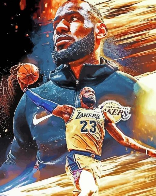 Lebron James Poster Diamond Painting