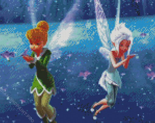 Perwinkle And Tinkerbell Fairies Diamond Painting
