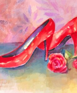 Red Shoes Diamond Painting