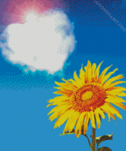 Sunflower And Heart Cloud Diamond Painting
