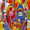 Abstract African Faces Diamond Painting