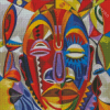 Abstract African Faces Diamond Painting