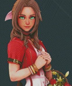 Aerith Gainsbotough Character Diamond Painting