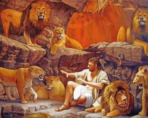 Daniel With Lions Diamond Painting