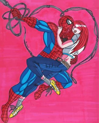 Sipder Man And Mary Jane Diamond Painting