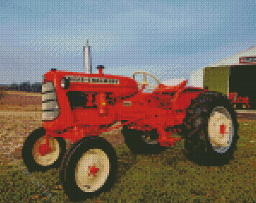 Red Allis Chalmers Diamond Painting