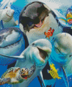 Animal Fish Selfie Diamond Painting