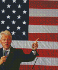 Aesthetic Bill Clinton Diamond Painting