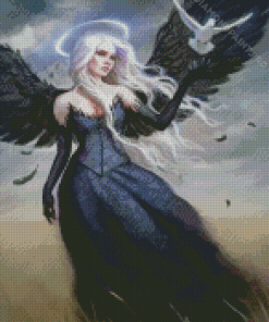 Fantasy Black Angel Diamond Painting