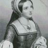 Black And White Catherine Parr Art Diamond Painting