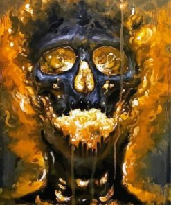 Blazing Skull Art Diamond Painting