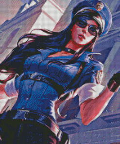 Caitlyn Kiramman Police Woman Diamond Painting