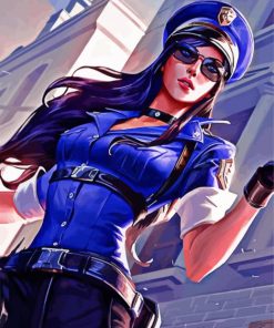 Caitlyn Kiramman Police Woman Diamond Painting