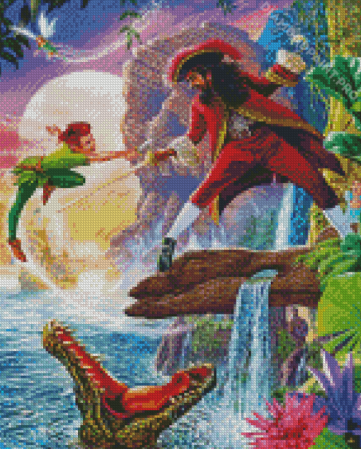 Captain Hook With Peter Pan Diamond Painting