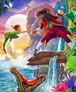 Captain Hook With Peter Pan Diamond Painting