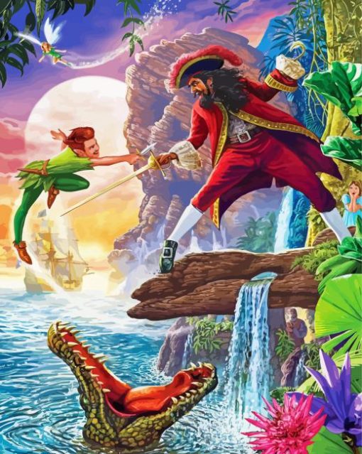 Captain Hook With Peter Pan Diamond Painting